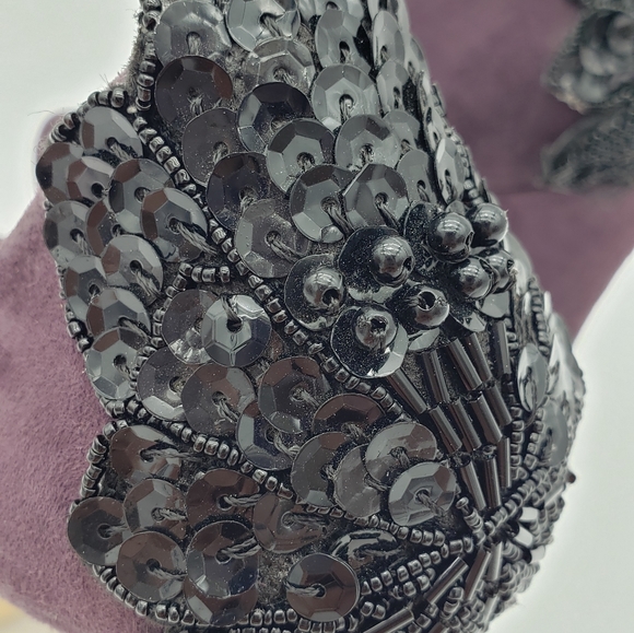 Nine West plum/purple decorative heels - Picture 13 of 14